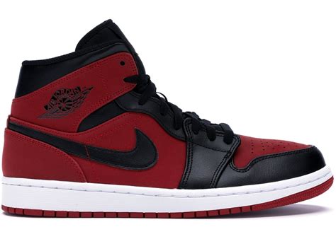 nike air jordan 1 mid rot schwarz|jordan retro 1 sneakers.